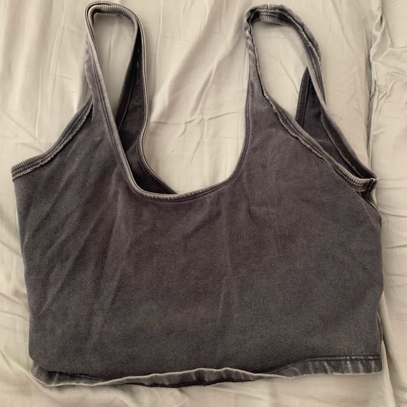 Free People Tops - Free People grey tank cropped size S